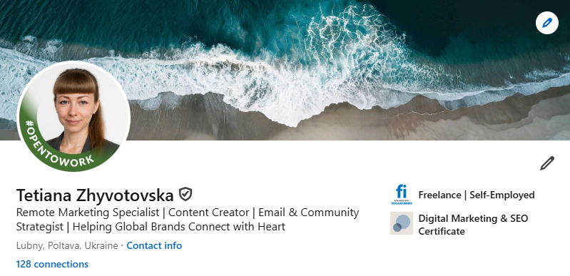 Managed LinkedIn account — Managed profile · US