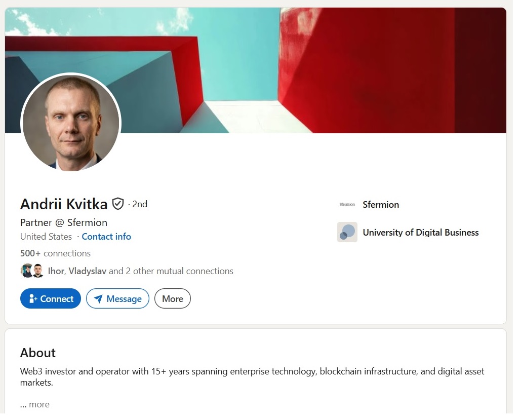 Managed LinkedIn account — Partner · OKX